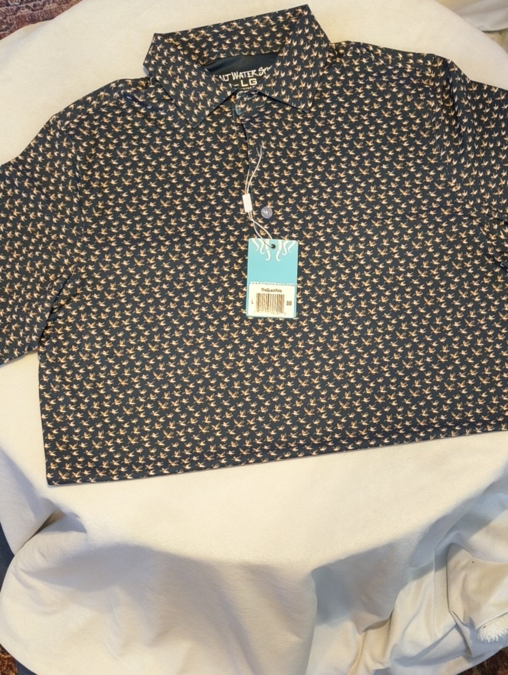 Men's Duck Patterned Golf Polo